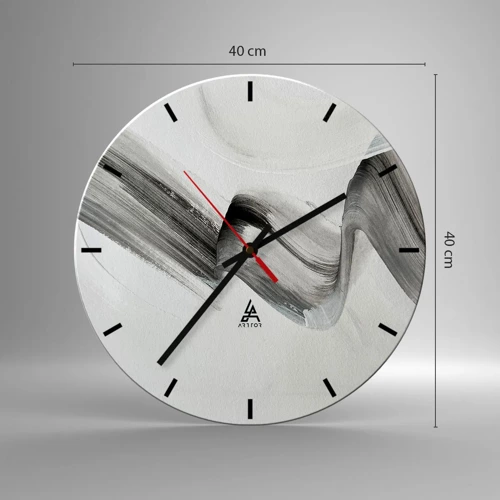 Reloj de pared - Reloj de vidrio - Solo por diversión - 40x40 cm