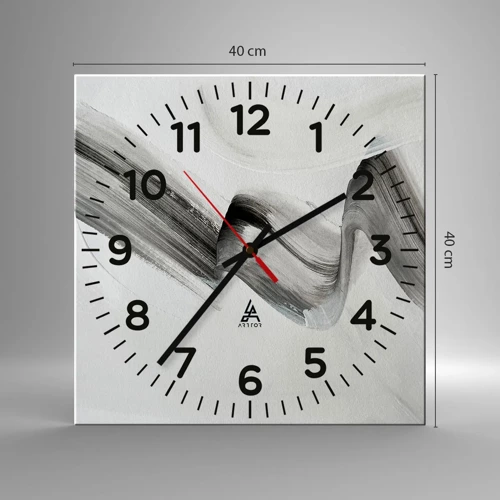 Reloj de pared - Reloj de vidrio - Solo por diversión - 40x40 cm