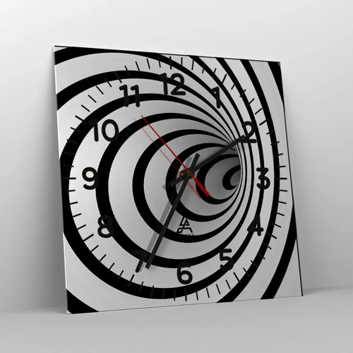 Reloj de pared - Reloj de vidrio - ¿Tampoco puedes resistirte? - 30x30 cm