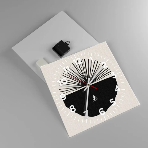 Reloj de pared - Reloj de vidrio - Un abanico de posibilidades - 30x30 cm