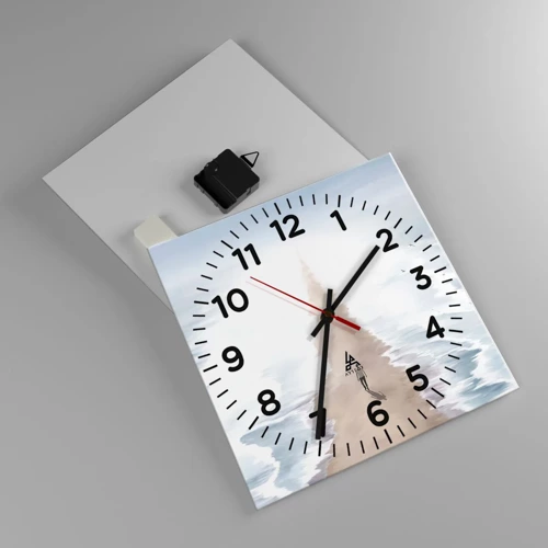 Reloj de pared - Reloj de vidrio - Un futuro brillante - 30x30 cm