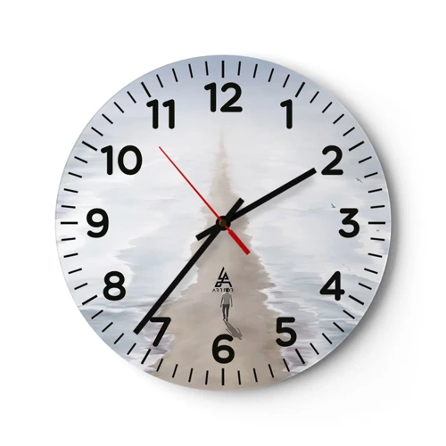 Reloj de pared - Reloj de vidrio - Un futuro brillante - 40x40 cm