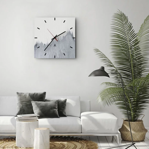 Reloj de pared - Reloj de vidrio - Una señal misteriosa - 40x40 cm