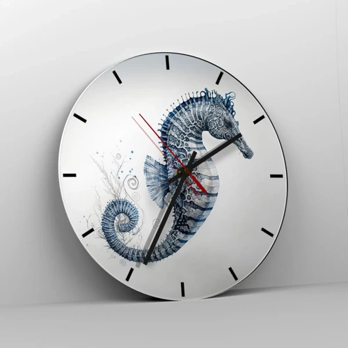 Reloj de pared - Reloj de vidrio - Una sutil broma de la naturaleza - 30x30 cm