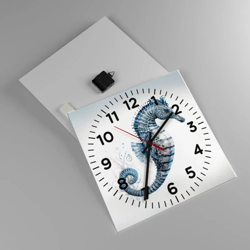 Reloj de pared - Reloj de vidrio - Una sutil broma de la naturaleza - 40x40 cm
