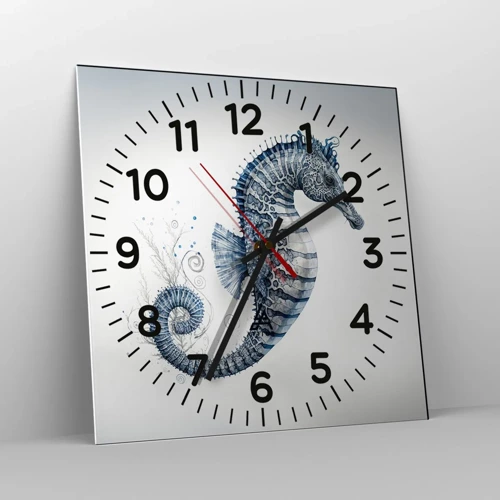 Reloj de pared - Reloj de vidrio - Una sutil broma de la naturaleza - 40x40 cm