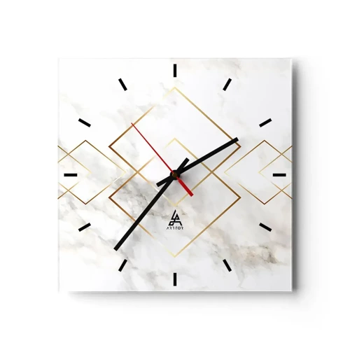 Reloj de pared - Reloj de vidrio - Una vista al infinito - 40x40 cm