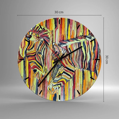 Reloj de pared - Reloj de vidrio - Y tú también... - 30x30 cm