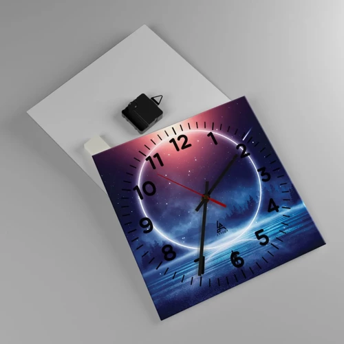 Reloj de pared - Reloj de vidrio - Ya están aquí... - 30x30 cm