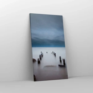 Cuadro sobre lienzo - Impresión de Imagen - El lago del pensamiento - 55x100 cm