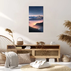 Cuadro sobre lienzo - Impresión de Imagen - Luz en los valles - 55x100 cm