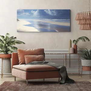 Cuadro sobre lienzo - Impresión de Imagen - Vacaciones en el paraíso - 100x40 cm