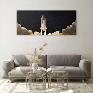 Cuadro sobre vidrio - Impresiones sobre Vidrio - ¡Ad astra! - 160x50 cm