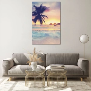 Cuadro sobre vidrio - Impresiones sobre Vidrio - Atardecer en la bahía - 80x120 cm