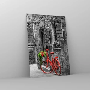 Cuadro sobre vidrio - Impresiones sobre Vidrio - Callejón de la Toscana - 70x100 cm