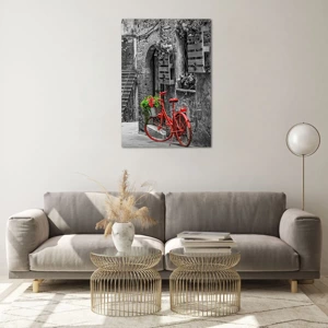 Cuadro sobre vidrio - Impresiones sobre Vidrio - Callejón de la Toscana - 70x100 cm