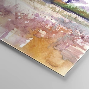 Cuadro sobre vidrio - Impresiones sobre Vidrio - Colores de la sabana - 100x40 cm