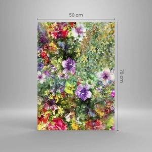 Cuadro sobre vidrio - Impresiones sobre Vidrio - En flores a la perdición - 50x70 cm