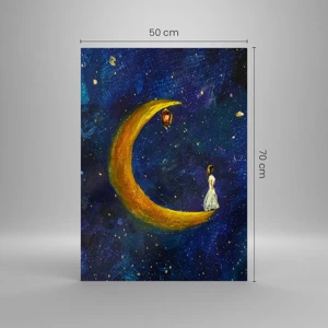 Cuadro sobre vidrio - Impresiones sobre Vidrio - La llamada de la Luna - 50x70 cm