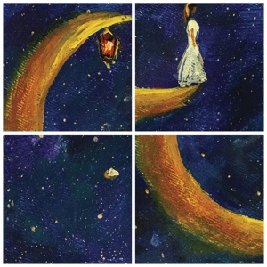 Cuadro sobre vidrio - Impresiones sobre Vidrio - La llamada de la Luna - 70x100 cm