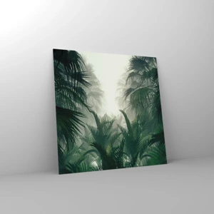 Cuadro sobre vidrio - Impresiones sobre Vidrio - Misterio tropical - 40x40 cm