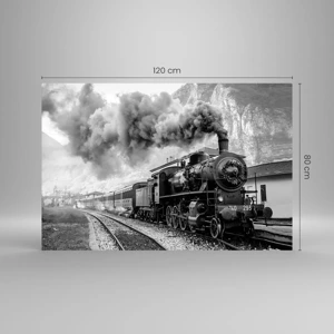 Cuadro sobre vidrio - Impresiones sobre Vidrio - Rumbo a la estación... - 120x80 cm