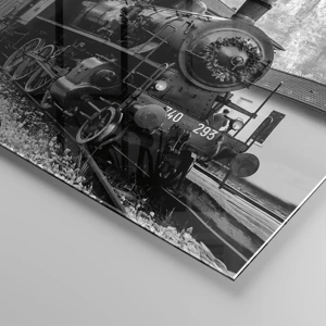 Cuadro sobre vidrio - Impresiones sobre Vidrio - Rumbo a la estación... - 120x80 cm