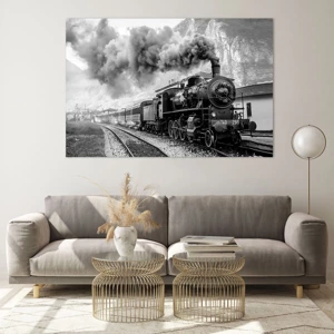 Cuadro sobre vidrio - Impresiones sobre Vidrio - Rumbo a la estación... - 120x80 cm