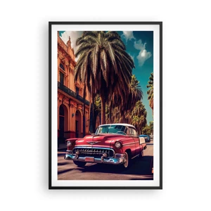 Póster en marco negro - Seguimos en La Habana - 61x91 cm