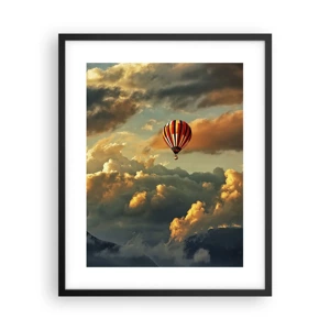 Póster en marco negro - Vuelo porque quiero - 40x50 cm