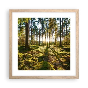 Póster en marco roble claro - ...Más allá de los siete bosques - 40x40 cm