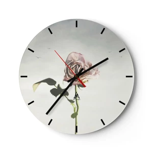 Reloj de pared - Reloj de vidrio - Bienvenida a la primavera - 40x40 cm